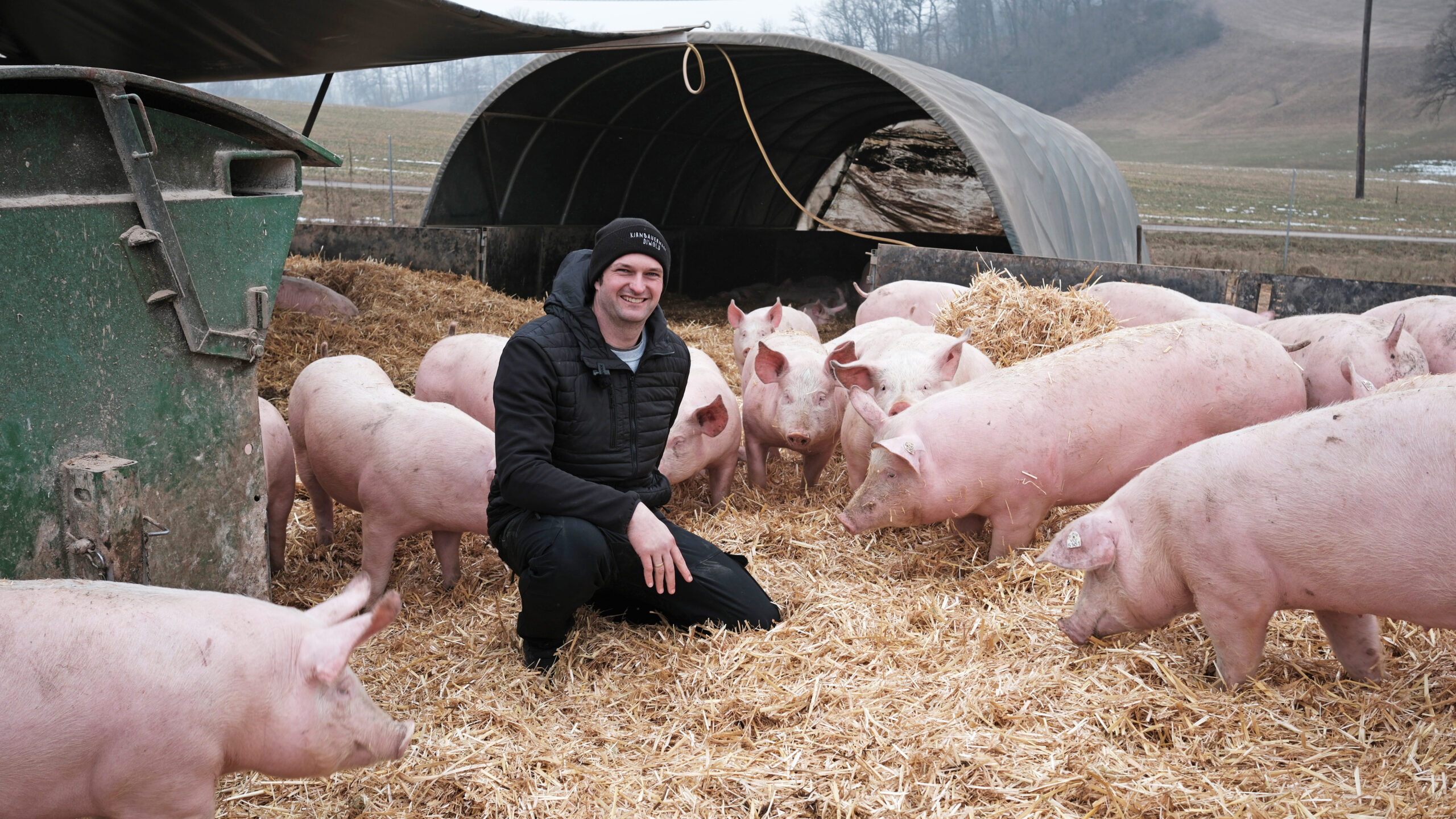 Auf dem Acker statt im Stall